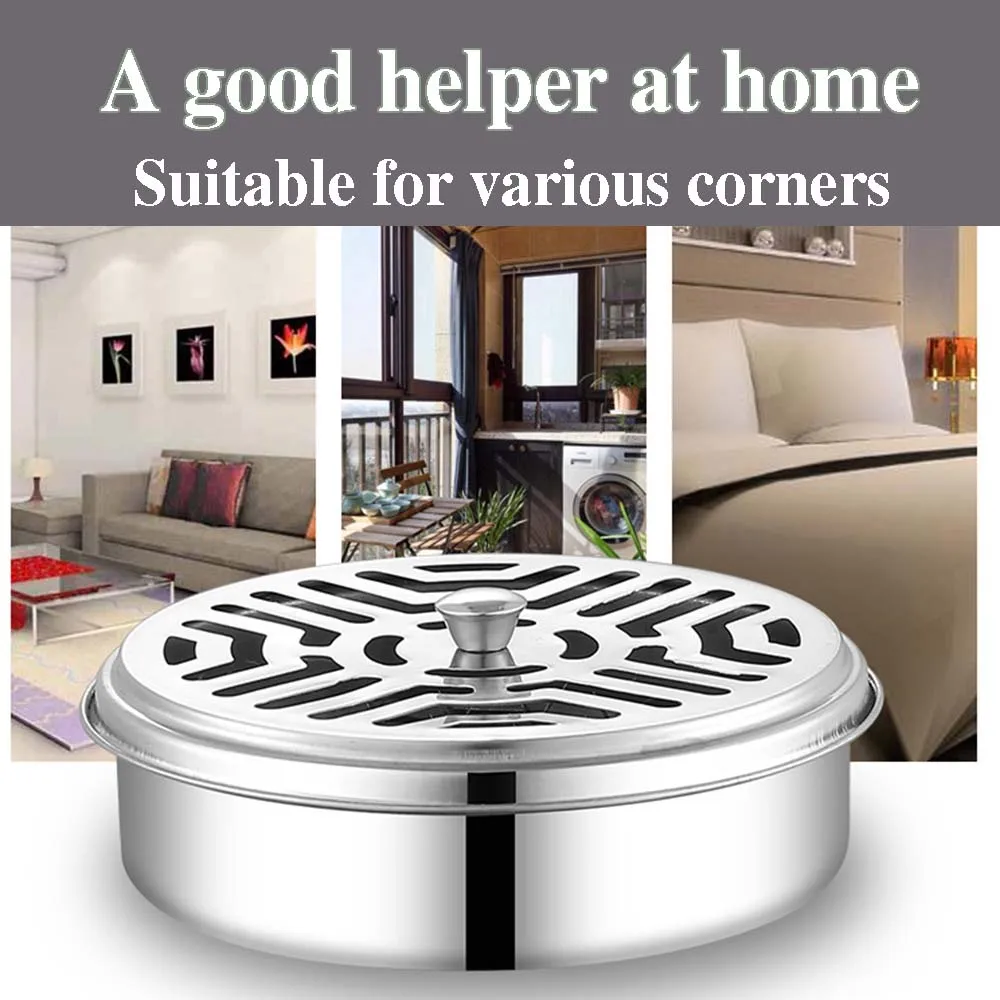 Mosquito Coil Tray Mosquito Coil Box With Cover Mosquito Coil Holder Nail Tooth Mosquito Repellent Ashtray Stainless Steel
Mosquito Coil Tray Mosquito Coil Box With Cover Mosquito Coil Holder Nail Tooth Mosquito Repellent Ashtray Stainless Steel