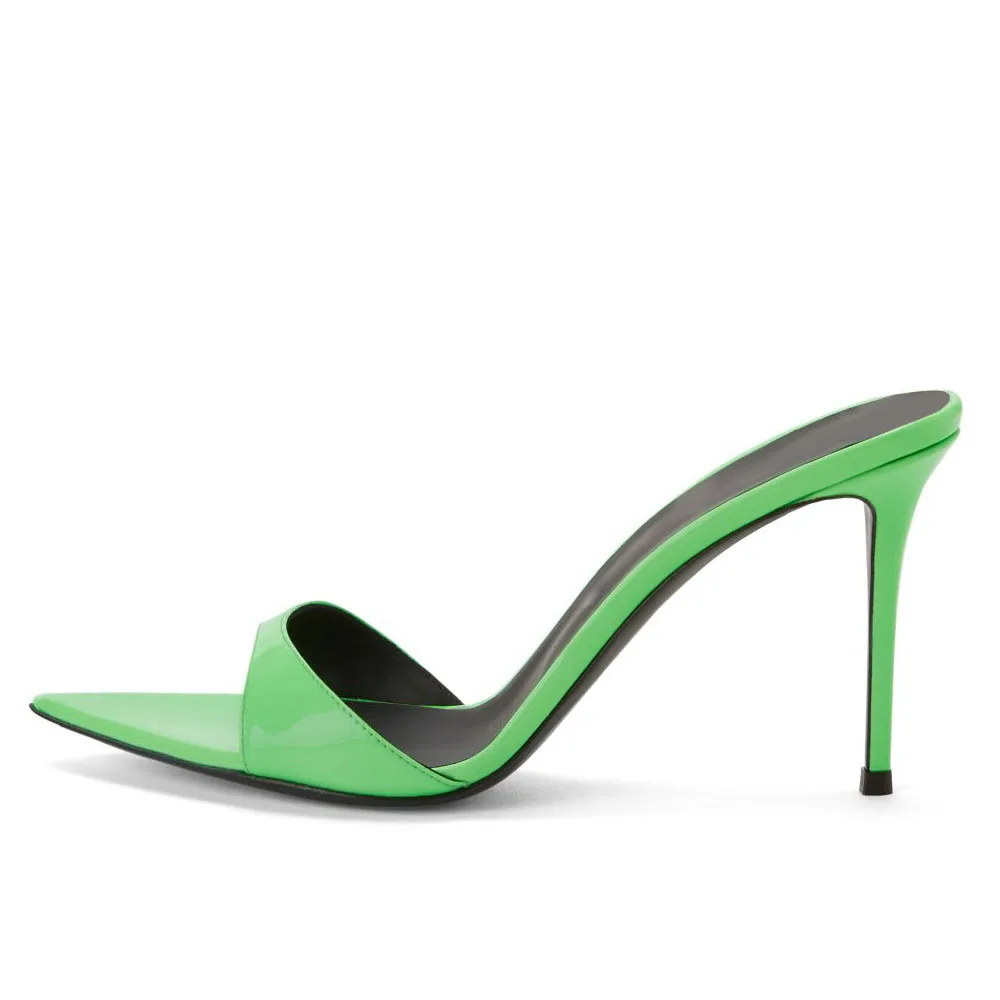 Женские туфли на каблуке, летние туфли без задника с открытым острым носком, сандалии-тапочки на высоком каблуке, 2023
Женские туфли на каблуке, летние туфли без задника с открытым острым носком, сандалии-тапочки на высоком каблуке, 2023