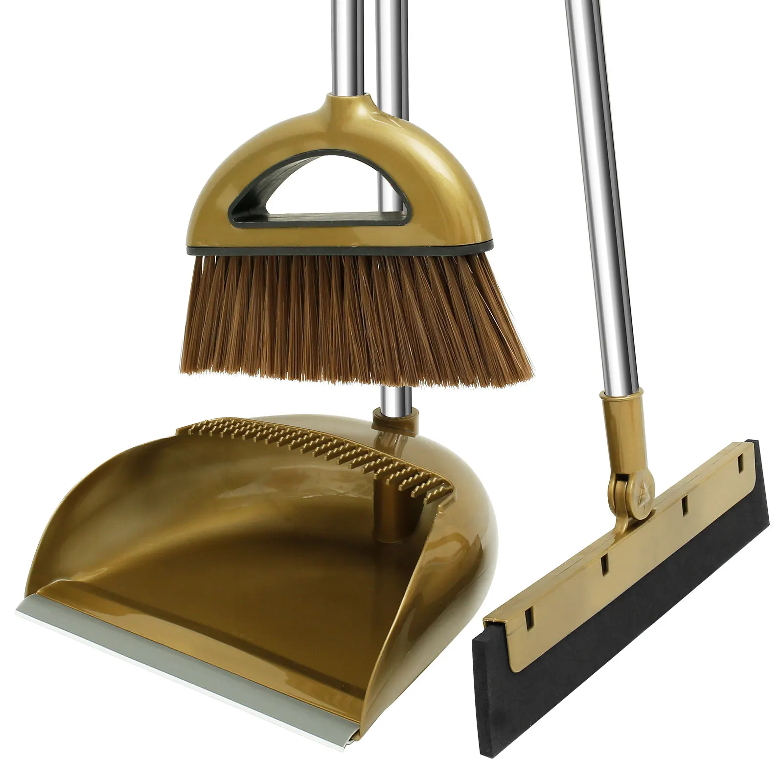 3Pcs Squeegee Broom and Dustpan Long Handle Dustpan and Brush Sets Portable Broom with Dustpan Combo Set with Comb Teeth
3Pcs Squeegee Broom and Dustpan Long Handle Dustpan and Brush Sets Portable Broom with Dustpan Combo Set with Comb Teeth