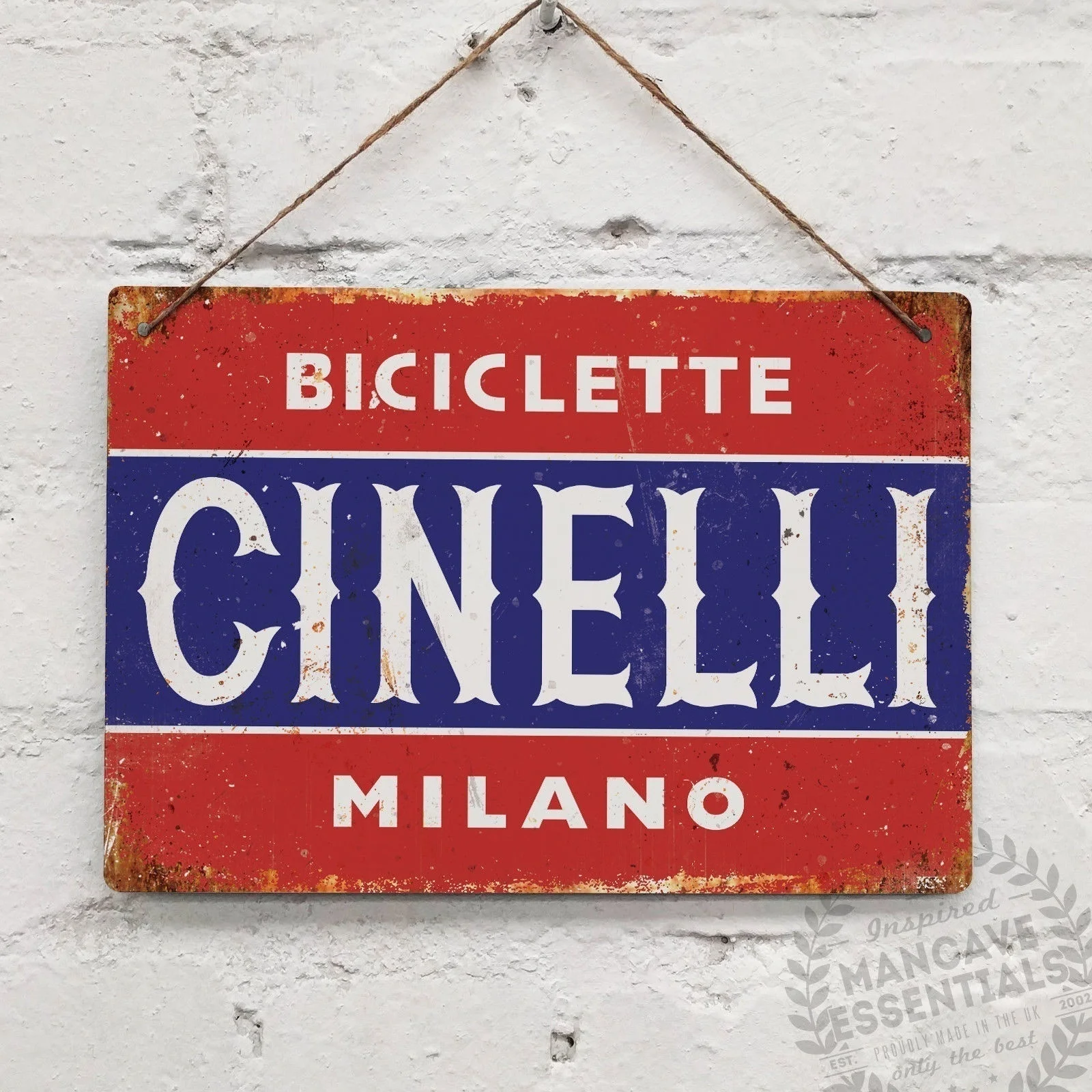Винтажный металлический настенный знак CINELLI Milan, ретро-подарок на велосипед, велосипедный тур
Винтажный металлический настенный знак CINELLI Milan, ретро-подарок на велосипед, велосипедный тур