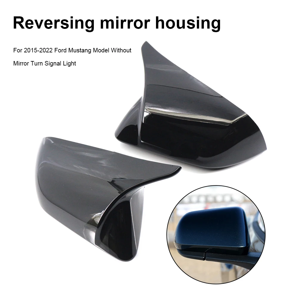 Корпус для зеркала заднего вида, 1 пара, корпус для бокового зеркала заднего вида, чехол для Ford Mustang 2015-2022, автомобильные внешние аксессуары 
Корпус для зеркала заднего вида, 1 пара, корпус для бокового зеркала заднего вида, чехол для Ford Mustang 2015-2022, автомобильные внешние аксессуары