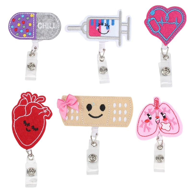 6 PCS Badge Reel Holder Retractable Cute Badge Alligator Clip For Nurse Teachers ID Name Tag Card
6 PCS Badge Reel Holder Retractable Cute Badge Alligator Clip For Nurse Teachers ID Name Tag Card