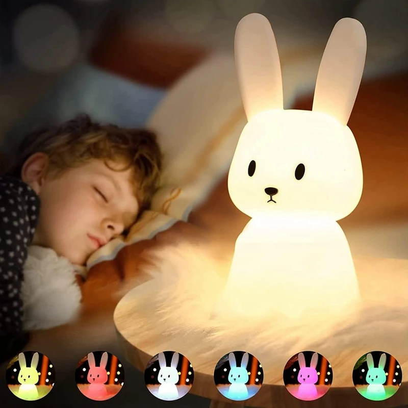 Baby Night Light With 7 Light Changes & Tap Control , Timing Function Bedside Lamp Nursery Decoration Gifts Toy
Baby Night Light With 7 Light Changes & Tap Control , Timing Function Bedside Lamp Nursery Decoration Gifts Toy