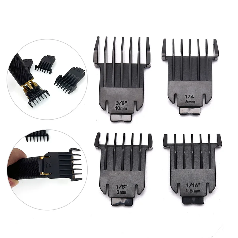 4PCS T9 Universal Hair Clipper Limit Comb Trimmer Guard Hairdressing Tool Trimmer Clipper Limit Comb Guide Limit Calipers Tools
4PCS T9 Universal Hair Clipper Limit Comb Trimmer Guard Hairdressing Tool Trimmer Clipper Limit Comb Guide Limit Calipers Tools