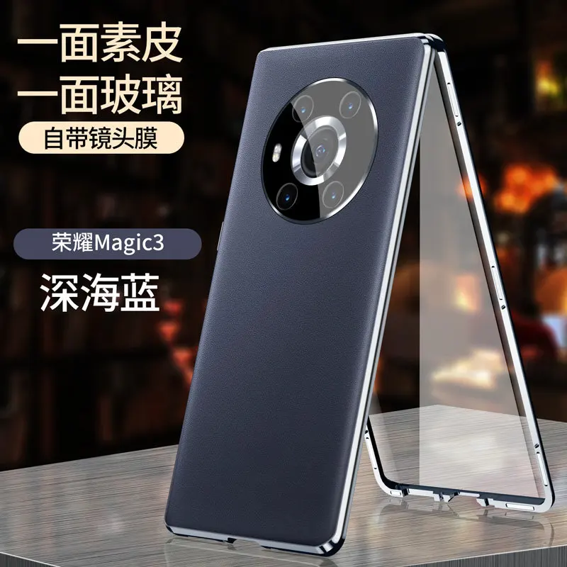 Honor Maigc 3 5G Case 360 Full Protection Metal Bumper Clear Front Glass Case for Honor Magic3 5G with Back Leather Skin Cover
Honor Maigc 3 5G Case 360 Full Protection Metal Bumper Clear Front Glass Case for Honor Magic3 5G with Back Leather Skin Cover