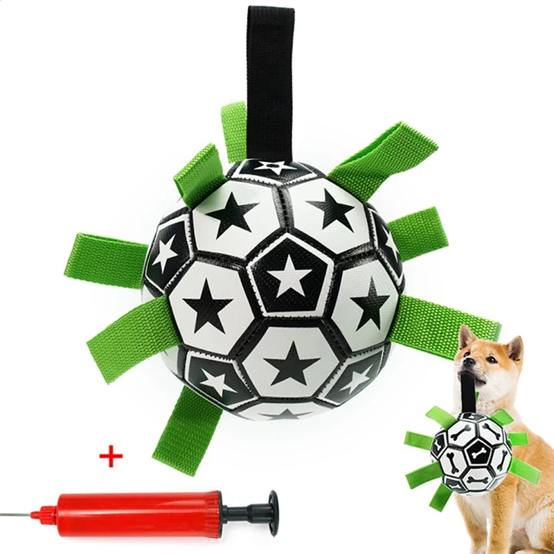 Pet Dog Football Toys Outdoor Interactive Training Toys With Grab Tabs Chew Balls Pet Supplies With Air Pump Dog Accessories
Pet Dog Football Toys Outdoor Interactive Training Toys With Grab Tabs Chew Balls Pet Supplies With Air Pump Dog Accessories