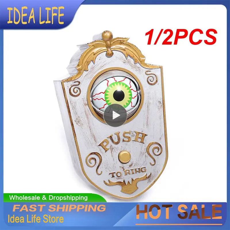 1/2PCS Halloween One Eyed Doorbell Haunted Decoration Horror Props Glowing Hanging Piece Door Hanging Doorbell Eyeball Bell
1/2PCS Halloween One Eyed Doorbell Haunted Decoration Horror Props Glowing Hanging Piece Door Hanging Doorbell Eyeball Bell