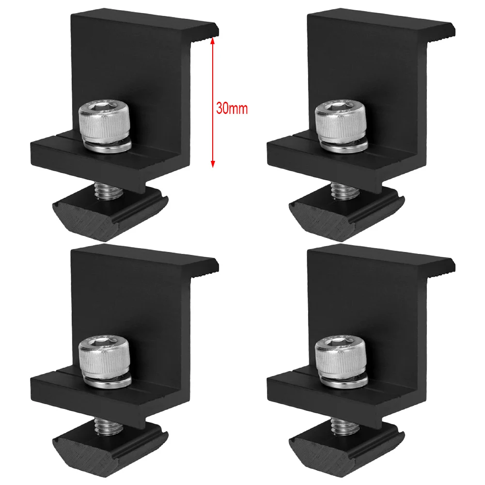 30/35mm Solar Modules PV Bracket Trapezoidal Sheet Flat Roof Aluminium Mounting Rail End Clamp PV Solar Panel Mount Accessories
30/35mm Solar Modules PV Bracket Trapezoidal Sheet Flat Roof Aluminium Mounting Rail End Clamp PV Solar Panel Mount Accessories