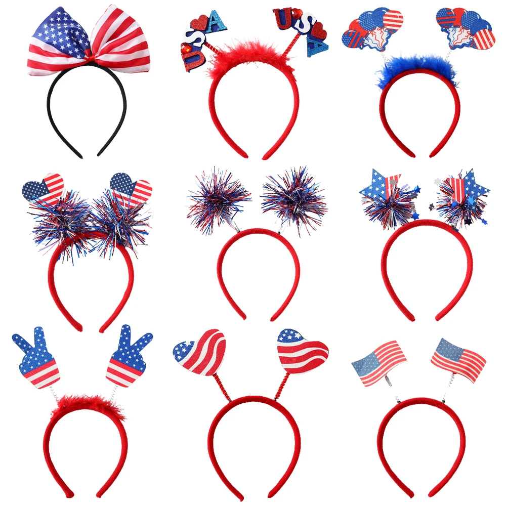 2023 New 4th of July USA Independence Day Sequins Hair Bow Heart Headband American Independence Day Party Festival Headwear
2023 New 4th of July USA Independence Day Sequins Hair Bow Heart Headband American Independence Day Party Festival Headwear