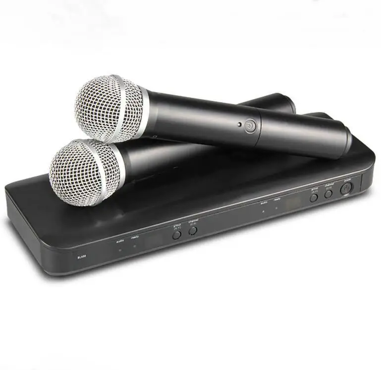 Professional BLX288 UHF Wireless Microphone Karaoke System Dual Handheld Transmitter Mic for Stage DJ KTV
Professional BLX288 UHF Wireless Microphone Karaoke System Dual Handheld Transmitter Mic for Stage DJ KTV