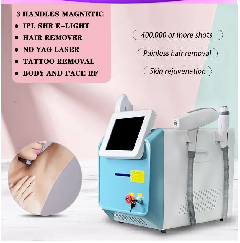 3 in 1 Hair Tattoo Removal Machine OPT Laser e Light IPL Nd Yag Body face RF Wrinkle Skin rejuvenation Blood
3 in 1 Hair Tattoo Removal Machine OPT Laser e Light IPL Nd Yag Body face RF Wrinkle Skin rejuvenation Blood