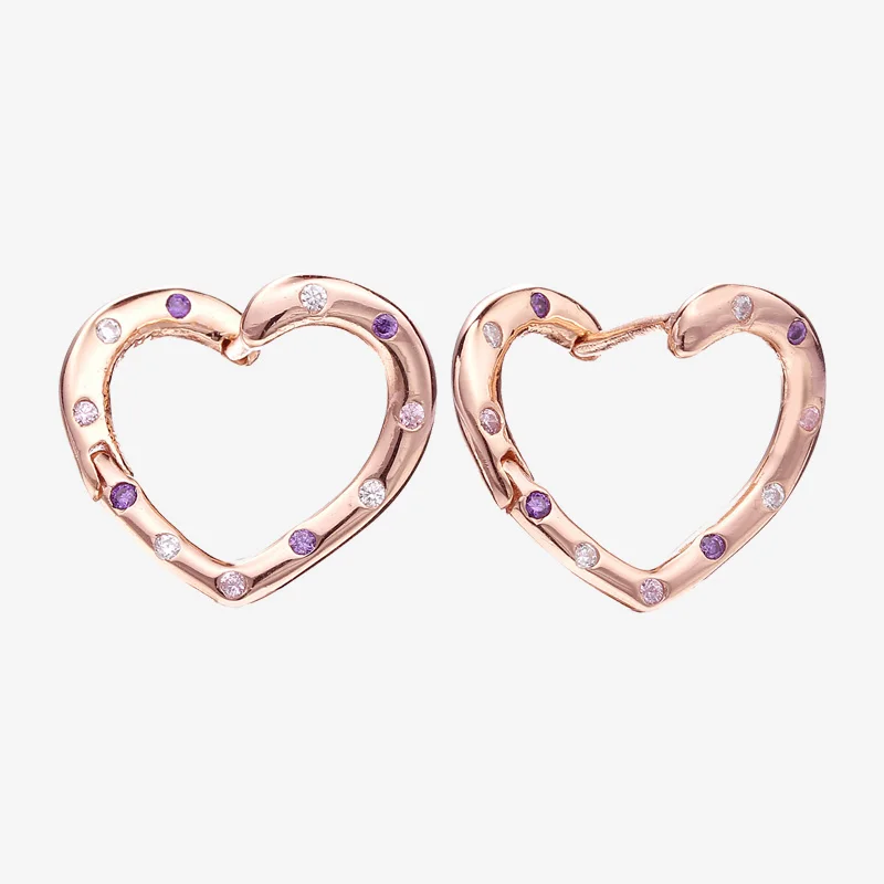 925 Sterling Silver Pan Earring Rose Gold Bright Close Set Love Earrings For Women Wedding Gift Fashion Jewelry
925 Sterling Silver Pan Earring Rose Gold Bright Close Set Love Earrings For Women Wedding Gift Fashion Jewelry