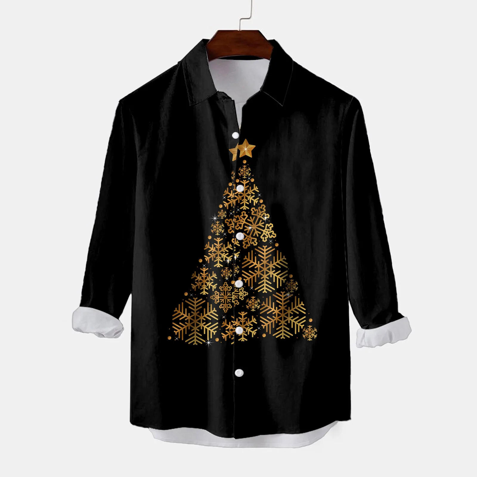 Christmas Shirt Men Sequins 3d Christmas Full Sleeve Santa Tree Print Formal Black Shirts Casual Xmas Men's Oversized Shirt Top
Christmas Shirt Men Sequins 3d Christmas Full Sleeve Santa Tree Print Formal Black Shirts Casual Xmas Men's Oversized Shirt Top