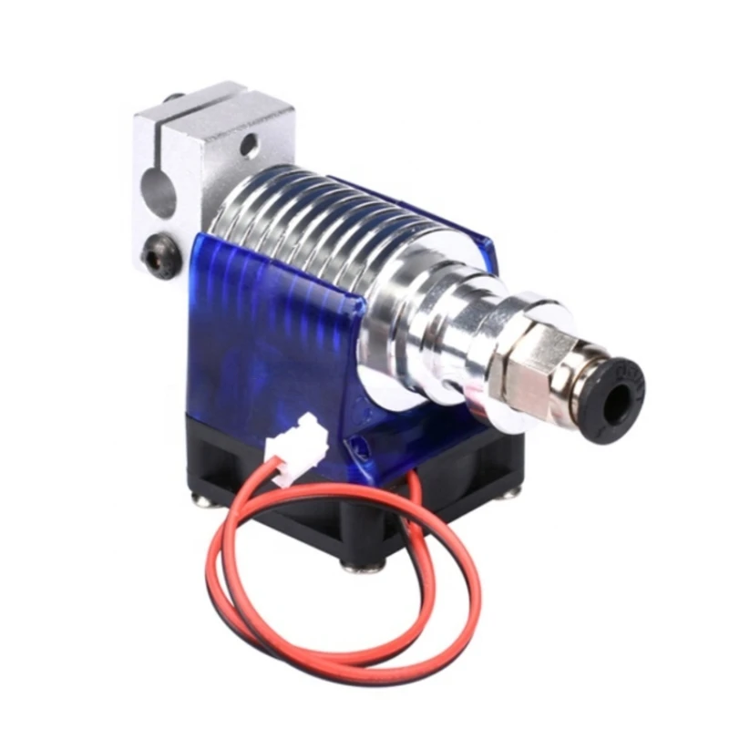 

3D Printer Bowden 3D V6 J-head All Metal Hotend Extruder With Cooling Fan For 1.75 / 0.4mm 12V Nozzle Reprap