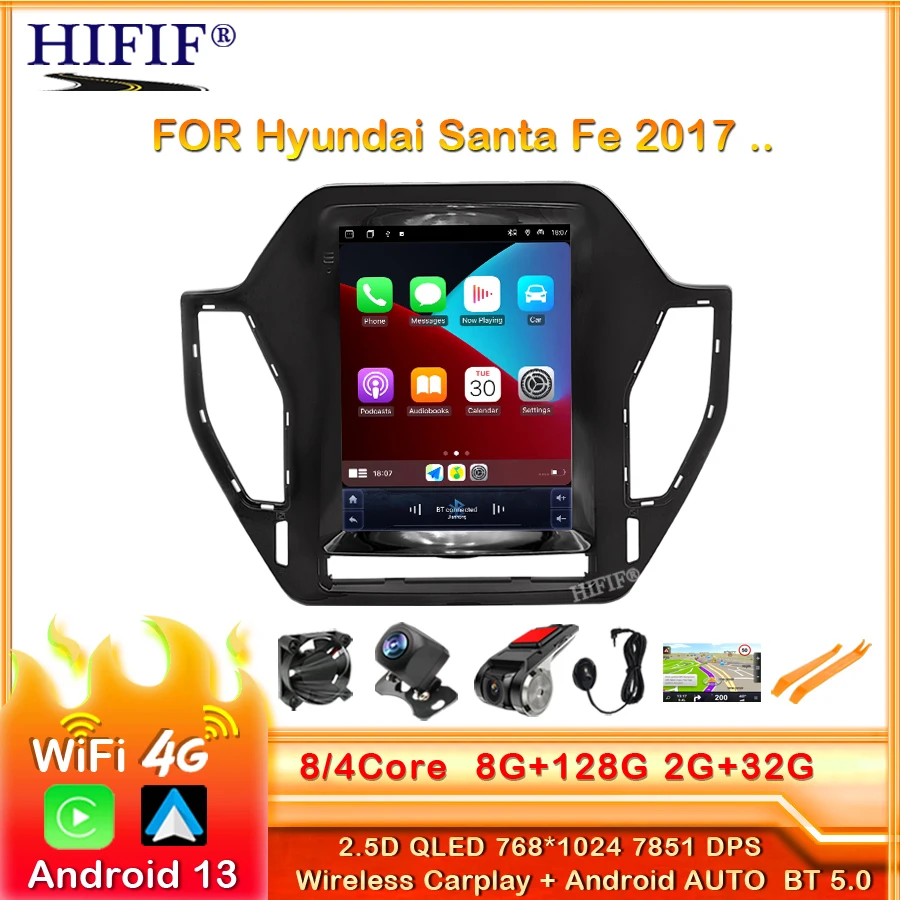 Android Car Radio for Hyundai Santa Fe 2017 car touch screen Multimedia Player Navigation Carplay Head Unit
Android Car Radio for Hyundai Santa Fe 2017 car touch screen Multimedia Player Navigation Carplay Head Unit