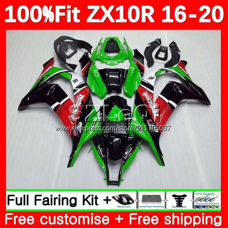 Зелено-красный корпус для KAWASAKI NINJA ZX 10 R 10R ZX-10R ZX10R 16 17 18 19 20 2016 2017 2018 2019 2020 обтекатель 112LQ.25
Зелено-красный корпус для KAWASAKI NINJA ZX 10 R 10R ZX-10R ZX10R 16 17 18 19 20 2016 2017 2018 2019 2020 обтекатель 112LQ.25