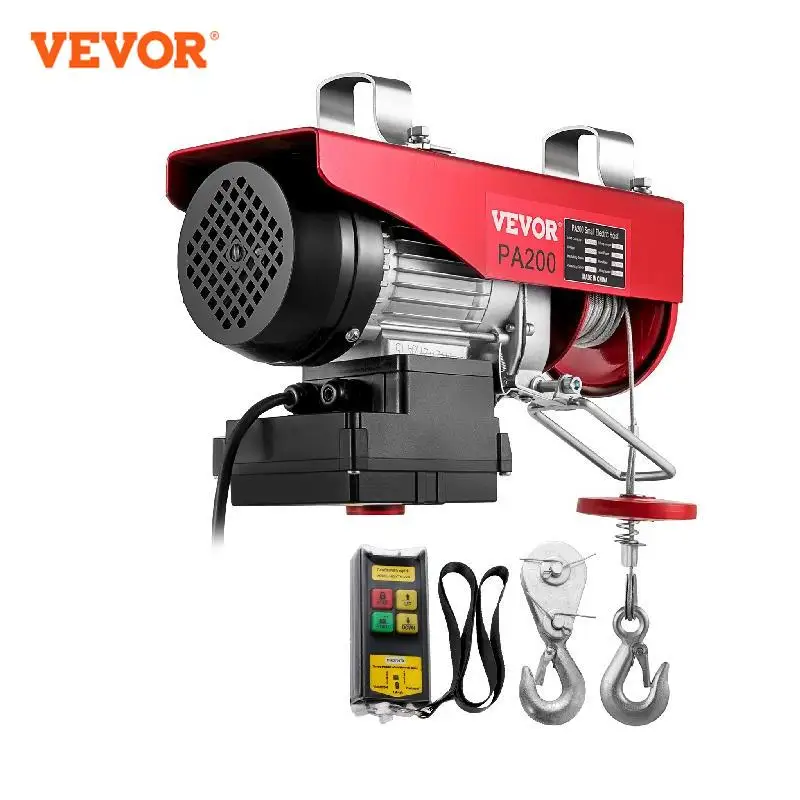VEVOR Electric Hoist Crane Wire Cable Winch Lift 200-1000KG With Wireless Remote Control Boat Car Garage Engine Lifting Motor
VEVOR Electric Hoist Crane Wire Cable Winch Lift 200-1000KG With Wireless Remote Control Boat Car Garage Engine Lifting Motor