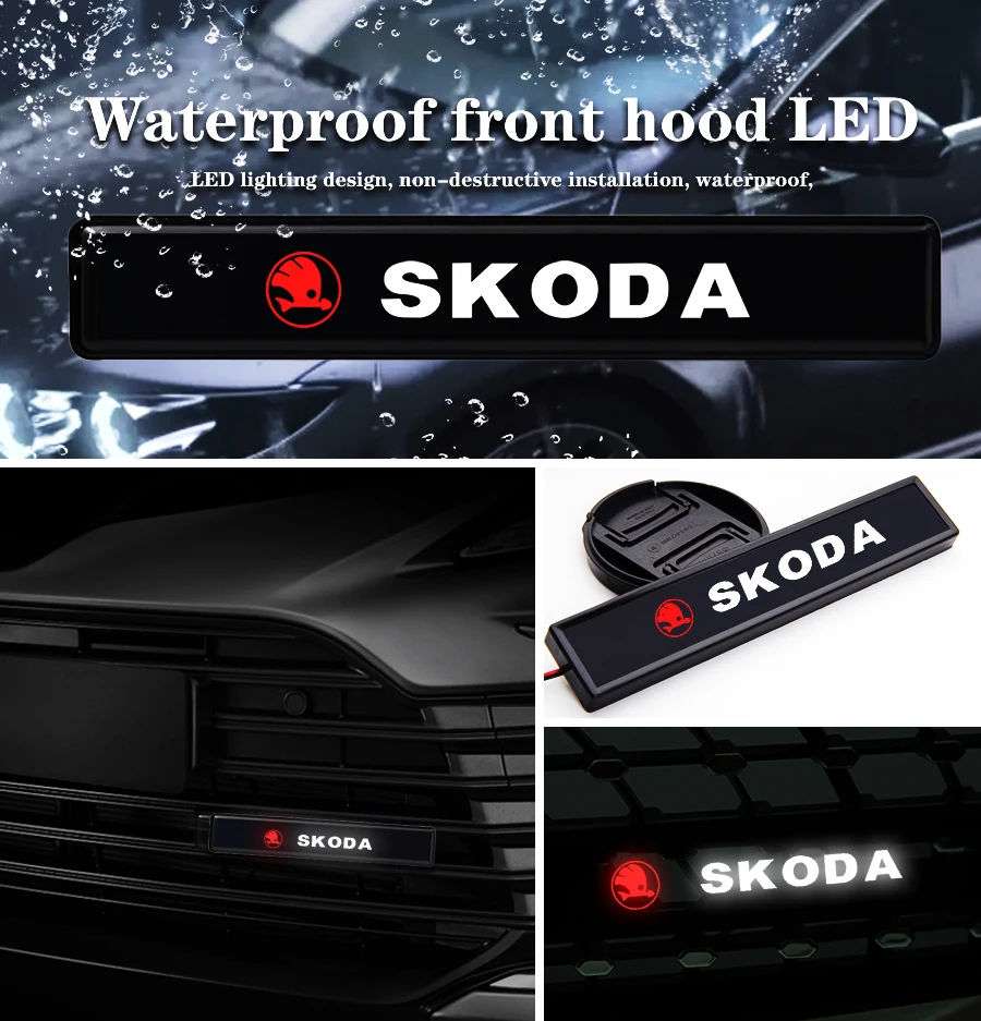 1pc Car Front Grille Light Accessories LED Projector Logo Welcome Lamps For Skoda Octavia Fabia Rapid Yeti Superb a5 a7 a2 Kami
1pc Car Front Grille Light Accessories LED Projector Logo Welcome Lamps For Skoda Octavia Fabia Rapid Yeti Superb a5 a7 a2 Kami