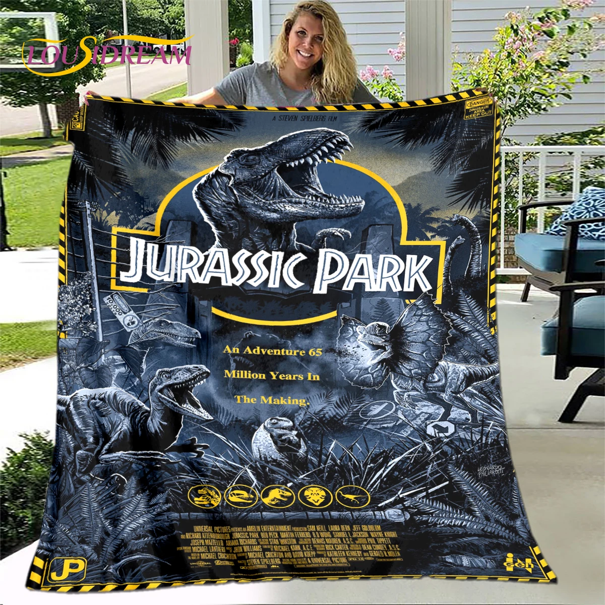 LOUSIDREAM Мультяшное одеяло из флиса Jurassic Park
LOUSIDREAM Мультяшное одеяло из флиса Jurassic Park