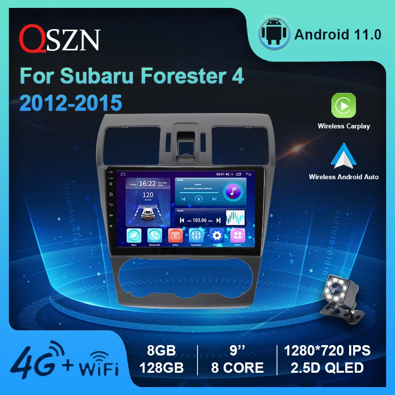 QSZN Android 11Car Radio Stereo For Subaru Forester 4 XV WRX 2012-2015 DSP Video Carplay+Auto Multimedia Player Navigation GPS
QSZN Android 11Car Radio Stereo For Subaru Forester 4 XV WRX 2012-2015 DSP Video Carplay+Auto Multimedia Player Navigation GPS