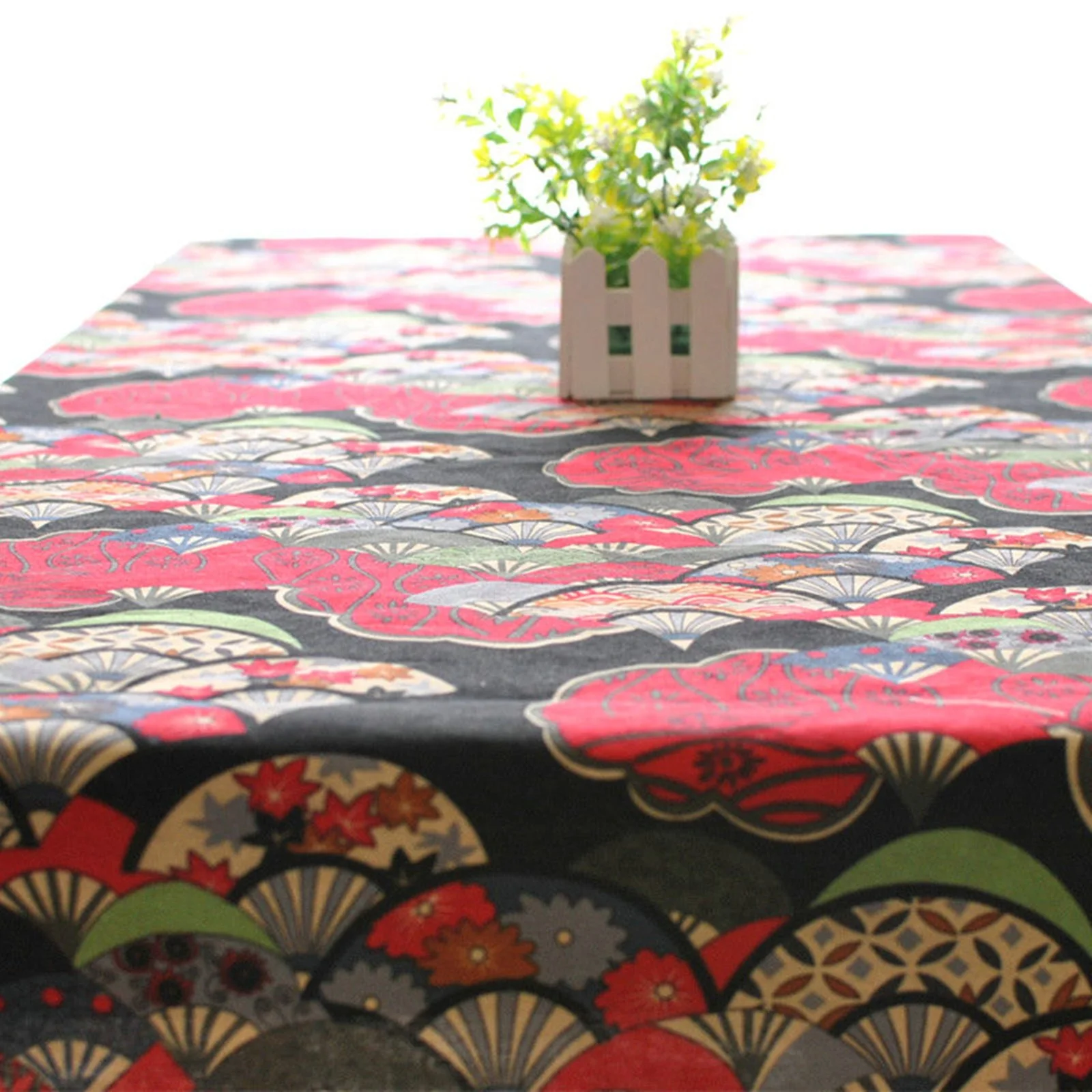 Cotton Tablecloths, Waterproof Table Covers Fan Flower Red Dining Table Coffee Table Deco
Cotton Tablecloths, Waterproof Table Covers Fan Flower Red Dining Table Coffee Table Deco