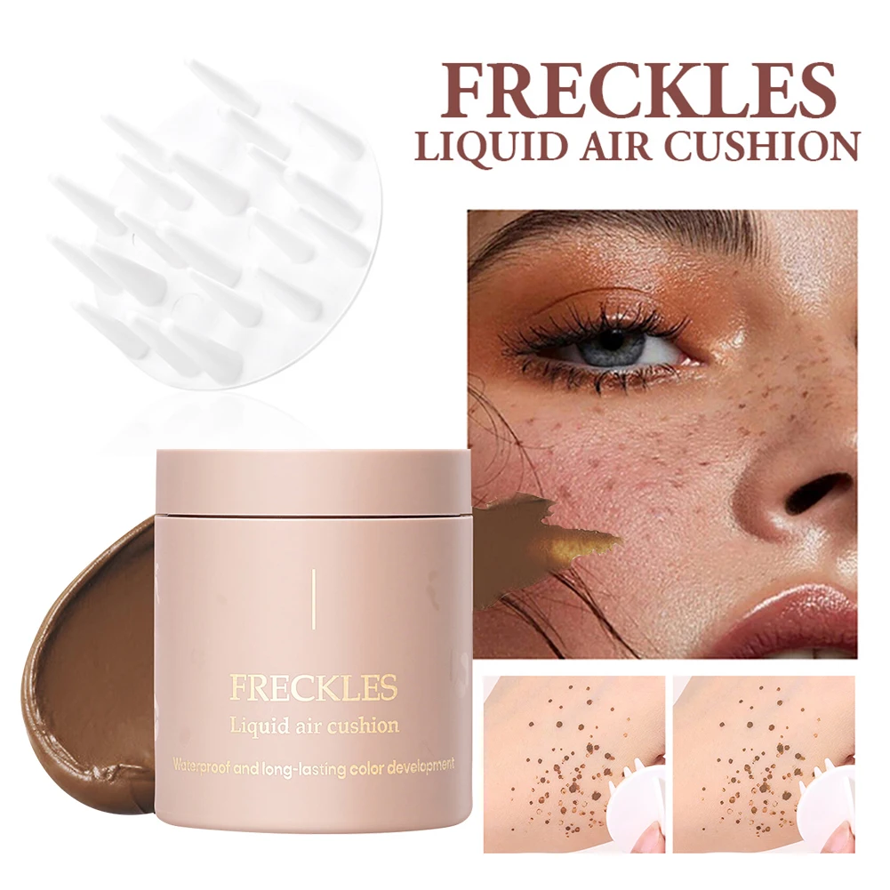 Freckles Air Cushion Waterproof Long Lasting Freckles Liquid Powder Quick Dry Natural Face Freckles Makeup with Brush
Freckles Air Cushion Waterproof Long Lasting Freckles Liquid Powder Quick Dry Natural Face Freckles Makeup with Brush