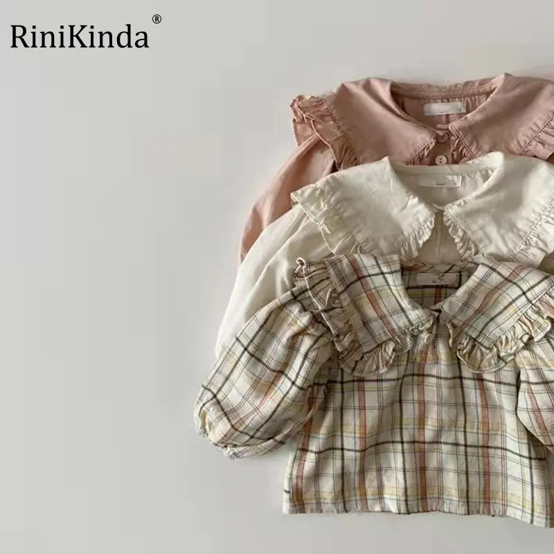 RiniKinda Toddler Kids Baby Girls Sweet T-Shirts Plaid Solid Ruffle Lapel Long Sleeve Shirts Spring Autumn Fashion Casual Tops 
RiniKinda Toddler Kids Baby Girls Sweet T-Shirts Plaid Solid Ruffle Lapel Long Sleeve Shirts Spring Autumn Fashion Casual Tops
