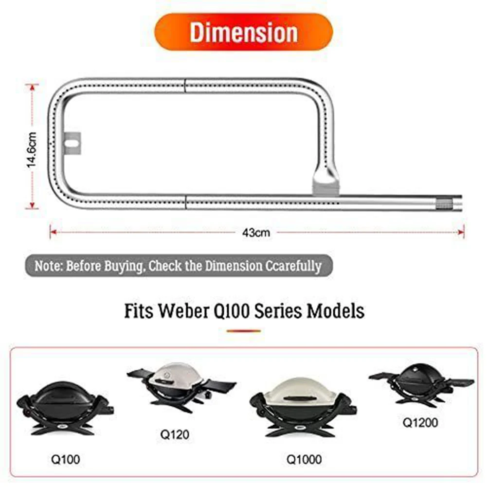 BBQ Gas Grill Burner With Screws Tube Accessories 41657 60040 Burner Spare Part For Weber Barbeque Grill Replacement Parts
BBQ Gas Grill Burner With Screws Tube Accessories 41657 60040 Burner Spare Part For Weber Barbeque Grill Replacement Parts