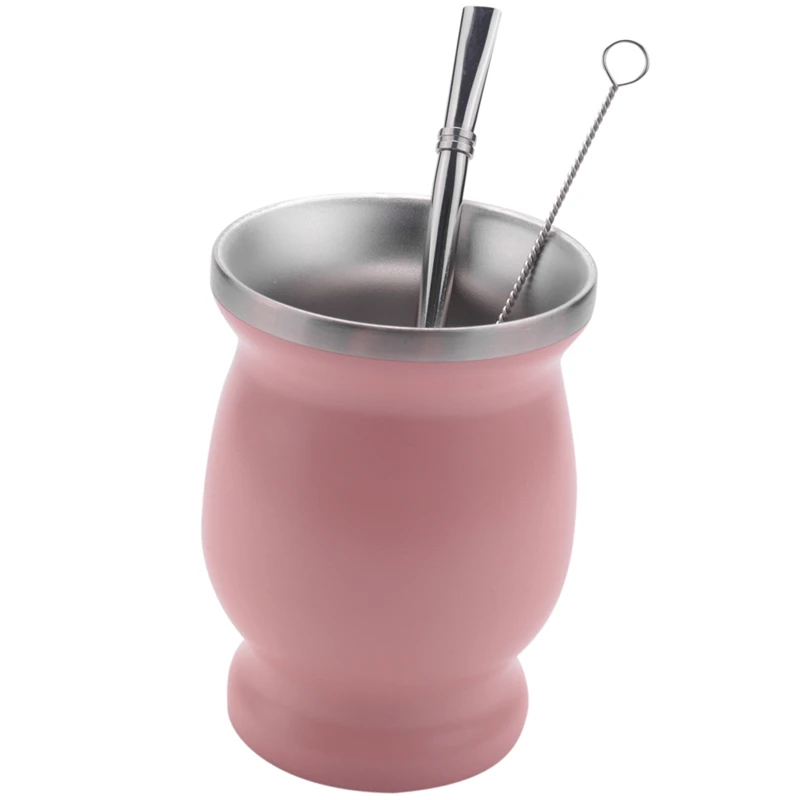 Double-Wall Stainless Yerba Mate Gourd Tea Cup Set Coffee Water Cup With 1 Bombillas Straws Spoon & Clean Brush
Double-Wall Stainless Yerba Mate Gourd Tea Cup Set Coffee Water Cup With 1 Bombillas Straws Spoon & Clean Brush