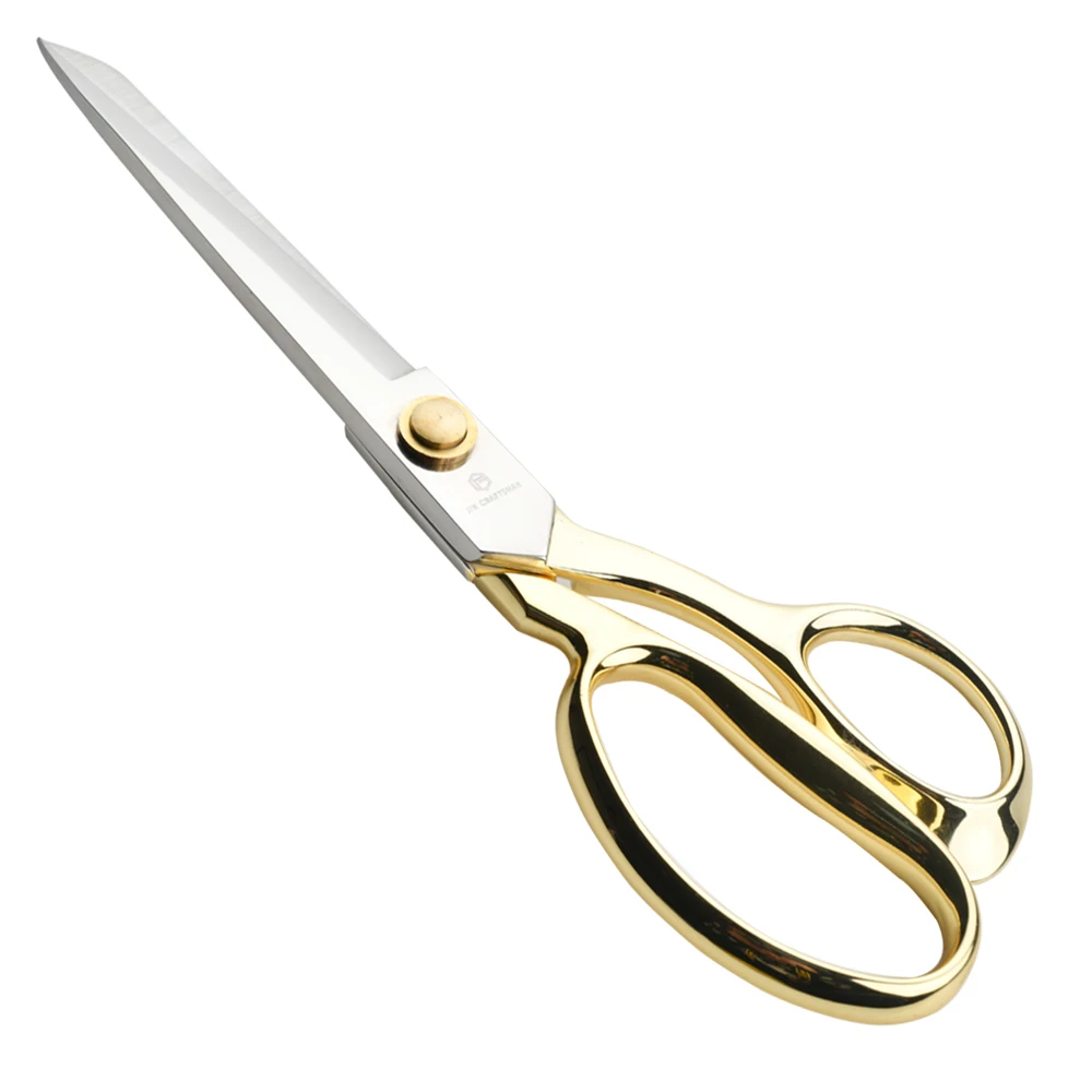 Jincraftsman®-10 Inch 5Cr15MoV Plated Golden Handle Office Cloths Knitting Embroidery Tailor Sewing Scissors 
Jincraftsman®-10 Inch 5Cr15MoV Plated Golden Handle Office Cloths Knitting Embroidery Tailor Sewing Scissors