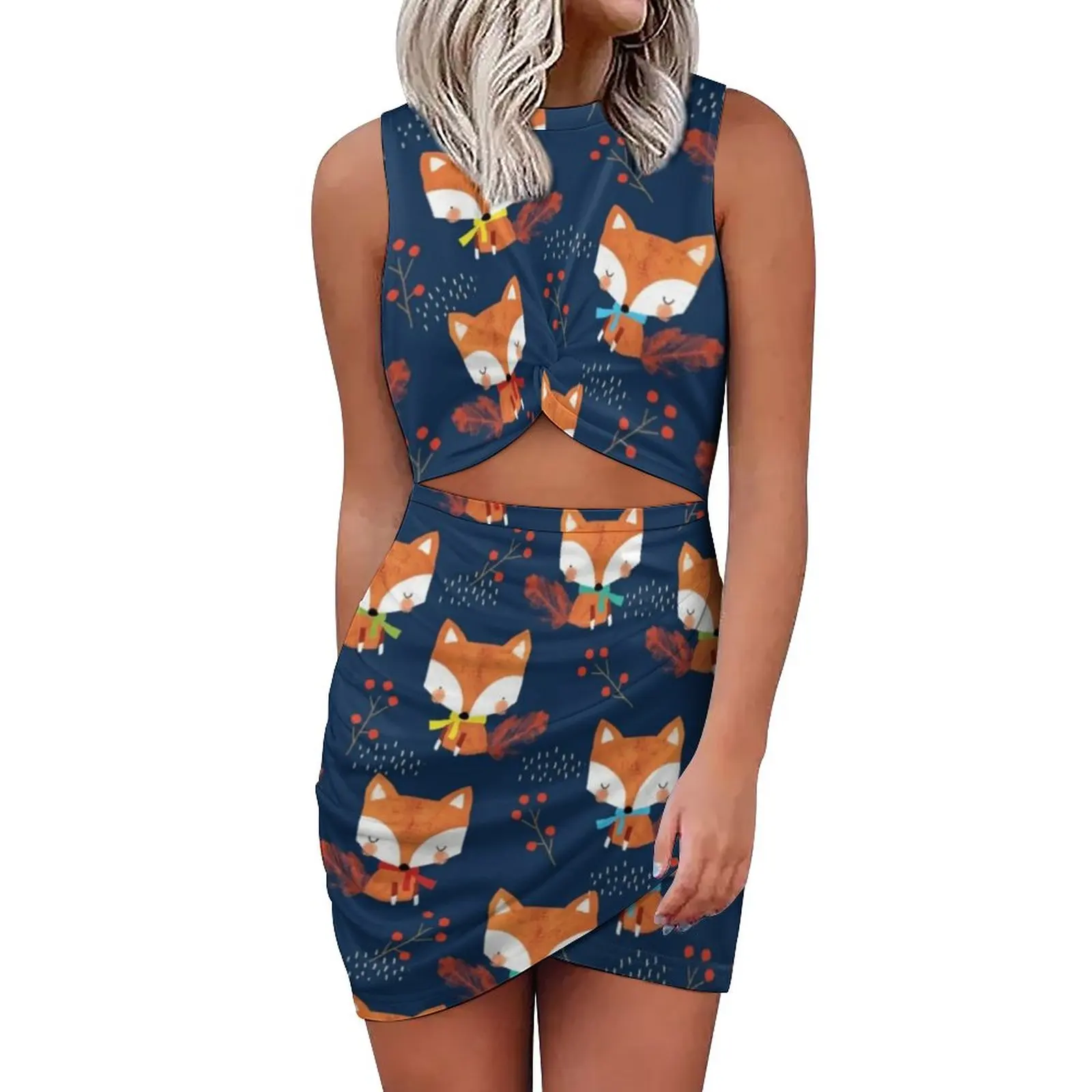 Cute Fox Art Mini Dress Hollow Out Animal Floral Print Retro Dresses Summer Women Aesthetic Cute Bodycon Dress Big Size 4XL 5XL
Cute Fox Art Mini Dress Hollow Out Animal Floral Print Retro Dresses Summer Women Aesthetic Cute Bodycon Dress Big Size 4XL 5XL