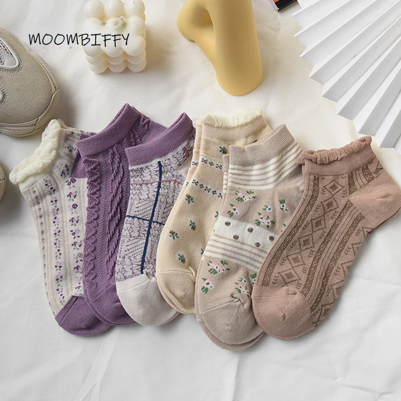Spring and Summer Thin Socks Ins Tide Harajuku Women Boat Sock Purple Lace Cute Japanese Cotton Kawaii Shallow Socks for Girls
Spring and Summer Thin Socks Ins Tide Harajuku Women Boat Sock Purple Lace Cute Japanese Cotton Kawaii Shallow Socks for Girls