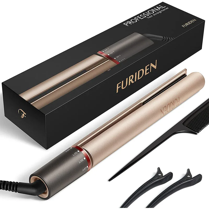 Professional Hair Straightener Flat Iron for Hair Styling: 2 In 1 Tourmaline Ceramic Flat Iron for All Hair Types
Professional Hair Straightener Flat Iron for Hair Styling: 2 In 1 Tourmaline Ceramic Flat Iron for All Hair Types