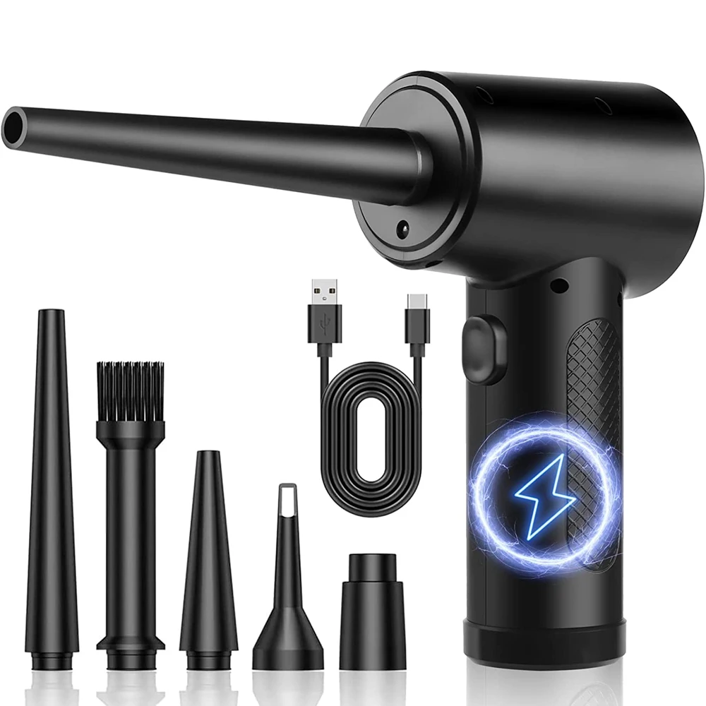 Compressed Air Duster for computer Electric Air Blower Computer Cleaning Cordless Air Dust Cleaner for PC Keyboard Crumbs Cars
Compressed Air Duster for computer Electric Air Blower Computer Cleaning Cordless Air Dust Cleaner for PC Keyboard Crumbs Cars