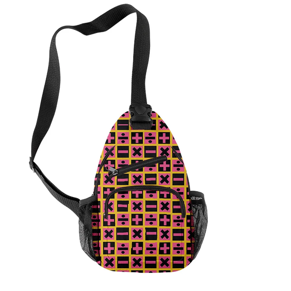 Trendy Funny JoJo Bizarre Aventures Crossbody Chest Bags Oxford Waterproof Boys/Girls Sports Travel Bags 3D Print Shoulder Bags
Trendy Funny JoJo Bizarre Aventures Crossbody Chest Bags Oxford Waterproof Boys/Girls Sports Travel Bags 3D Print Shoulder Bags