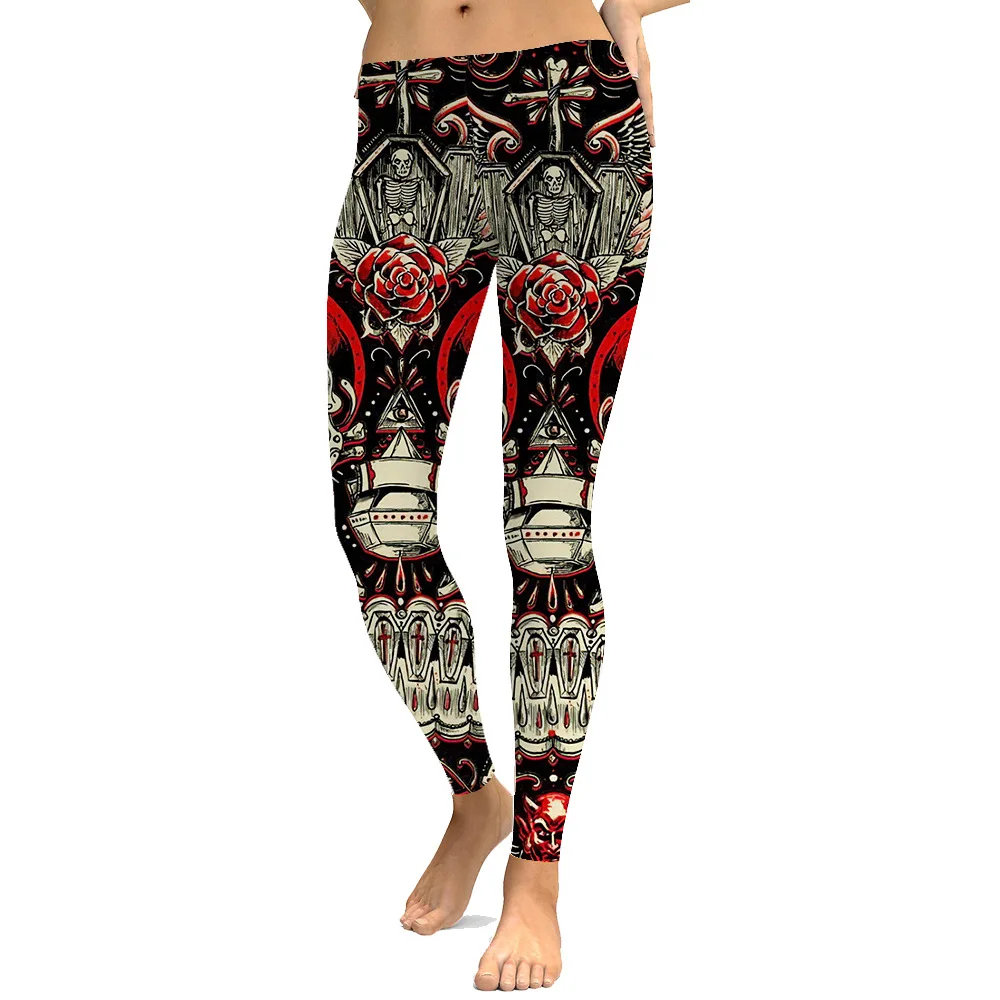 Women Workout Yoga Leggings Anime Cartoon Rose Skull 3D Printing Cosplay Fitness Bodybuilding Female Fashion Sexy Pencil Pants 
Women Workout Yoga Leggings Anime Cartoon Rose Skull 3D Printing Cosplay Fitness Bodybuilding Female Fashion Sexy Pencil Pants