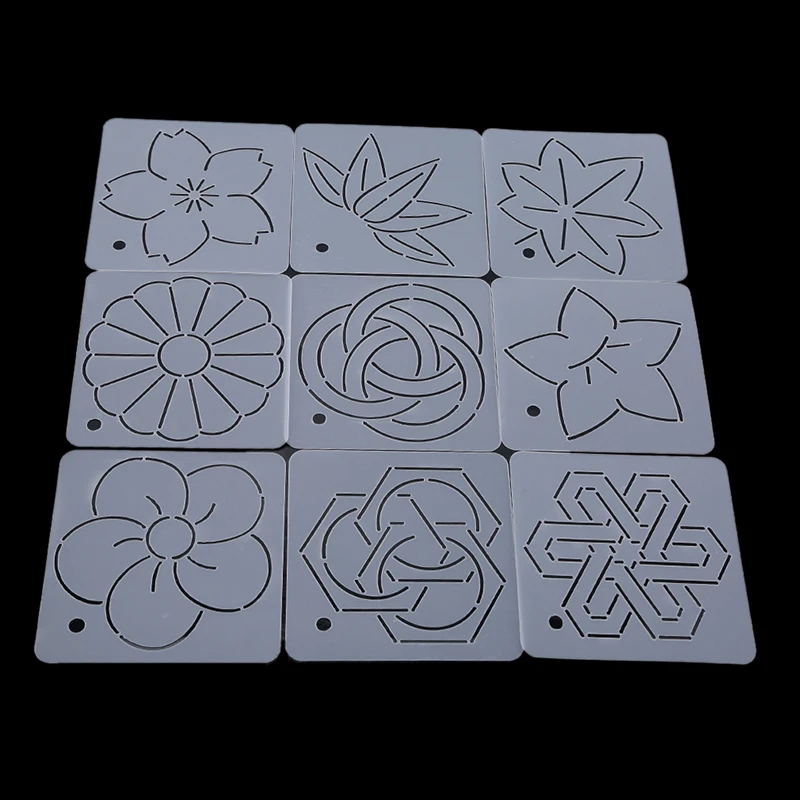 Crimping Template Thorn Sub Embroidered Template Quilting Templates Patchwork Tools Handmade DIY Sewing Tool Set 9pcs/set
Crimping Template Thorn Sub Embroidered Template Quilting Templates Patchwork Tools Handmade DIY Sewing Tool Set 9pcs/set