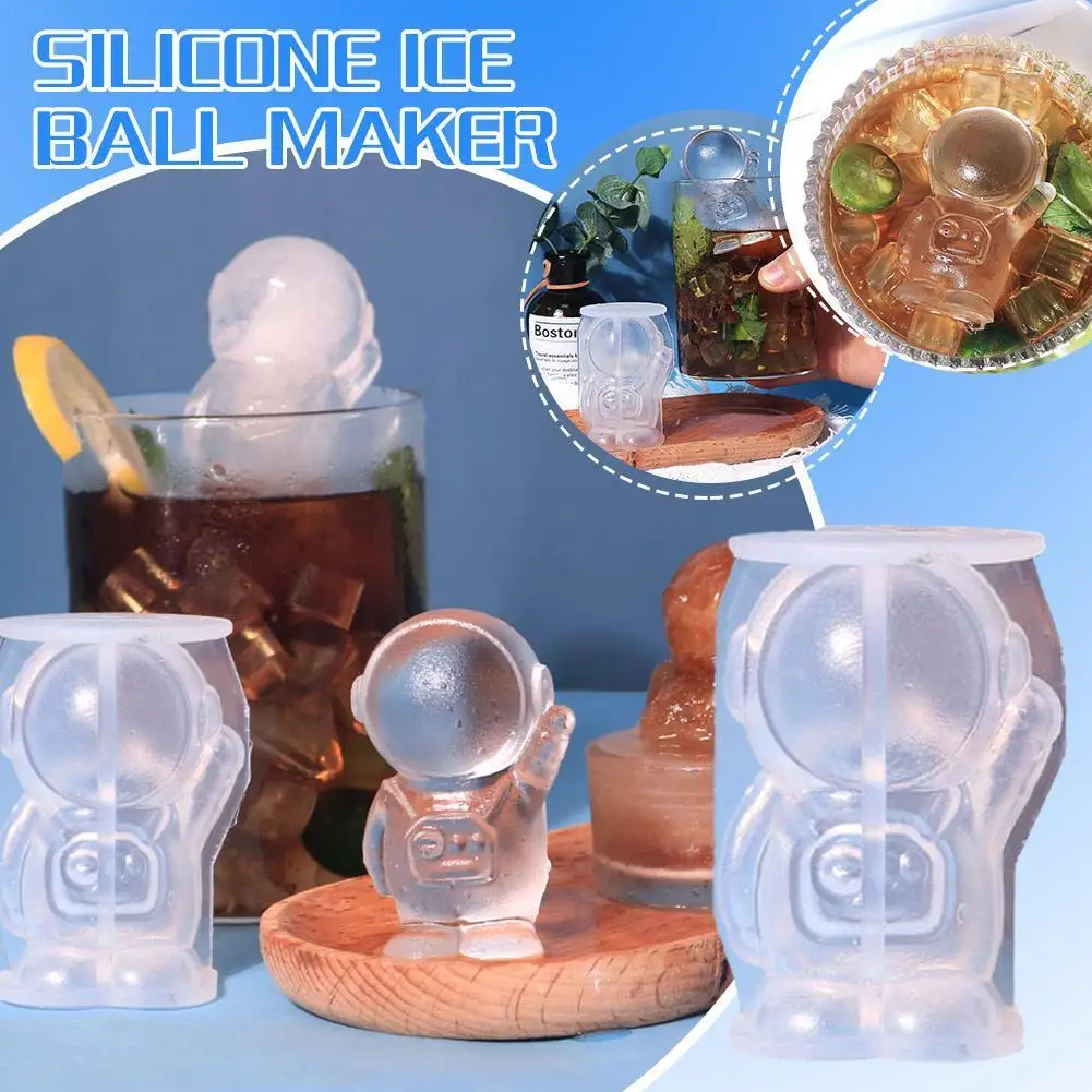 

3d силиконовая форма в виде астронавта, льда, мороженого, фотосвечи, формы ручной работы, домашние Формы для шоколада H9y4