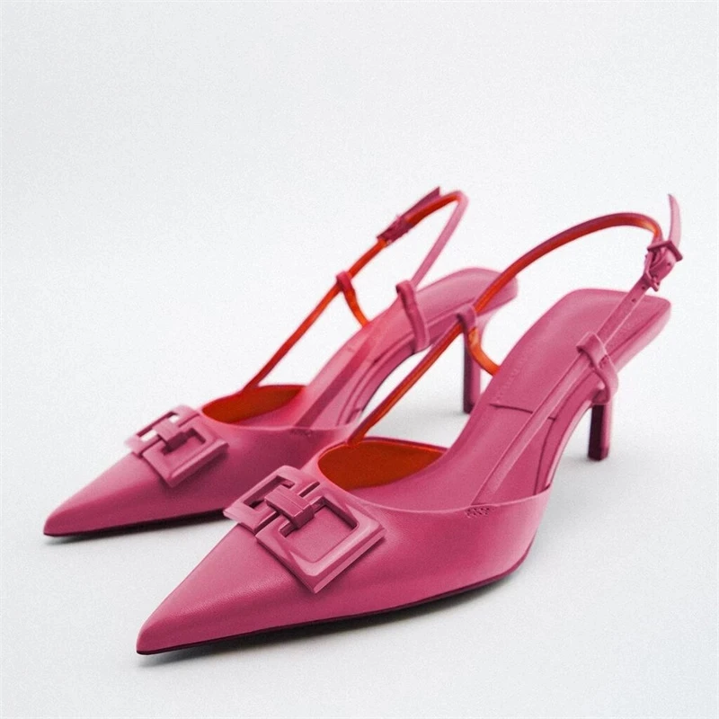 TRAF Stiletto Pumps Summer Women High Heel Slingback Pumps Fashion Temperament Formal Dress Banquet Sandals Pluse Size
TRAF Stiletto Pumps Summer Women High Heel Slingback Pumps Fashion Temperament Formal Dress Banquet Sandals Pluse Size