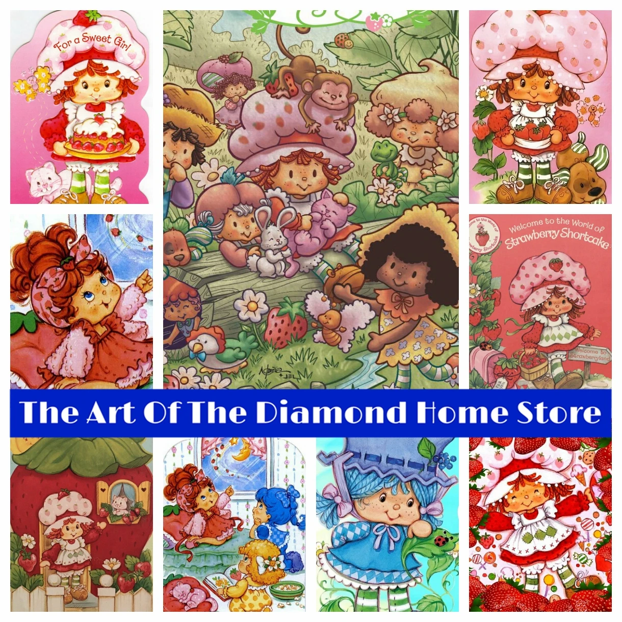 5D DIY AB Diamond Painting Mosaic Strawberry Shortcake Cute Cartoon Girl Embroidery Cross Stitch Kits Home Decor Children's Gift
5D DIY AB Diamond Painting Mosaic Strawberry Shortcake Cute Cartoon Girl Embroidery Cross Stitch Kits Home Decor Children's Gift