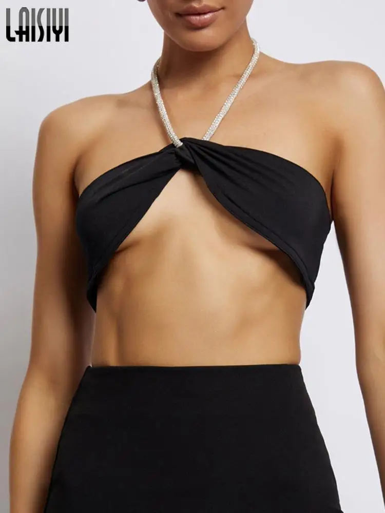 Black Summer Sleeveless Crop Top Yellow Women Halter Neck Y2K 2022 Off Shoulder Backless Cami New Casual Sexy Tank Tops Fashion
Black Summer Sleeveless Crop Top Yellow Women Halter Neck Y2K 2022 Off Shoulder Backless Cami New Casual Sexy Tank Tops Fashion