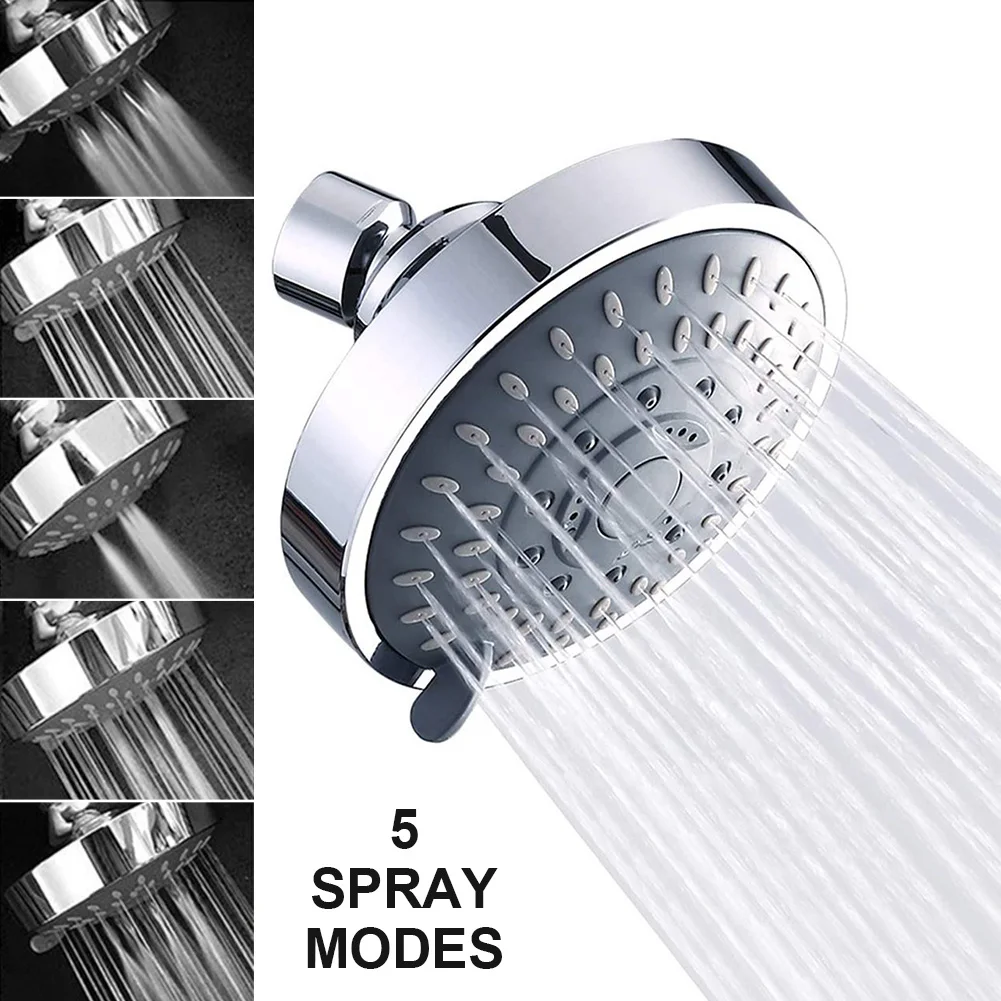 High Pressure Shower Head Sprayer 5-Speed Adjustable Rainfall Wall-Mounted Bathroom Fixture Faucet Replacement Parts Save Water
High Pressure Shower Head Sprayer 5-Speed Adjustable Rainfall Wall-Mounted Bathroom Fixture Faucet Replacement Parts Save Water