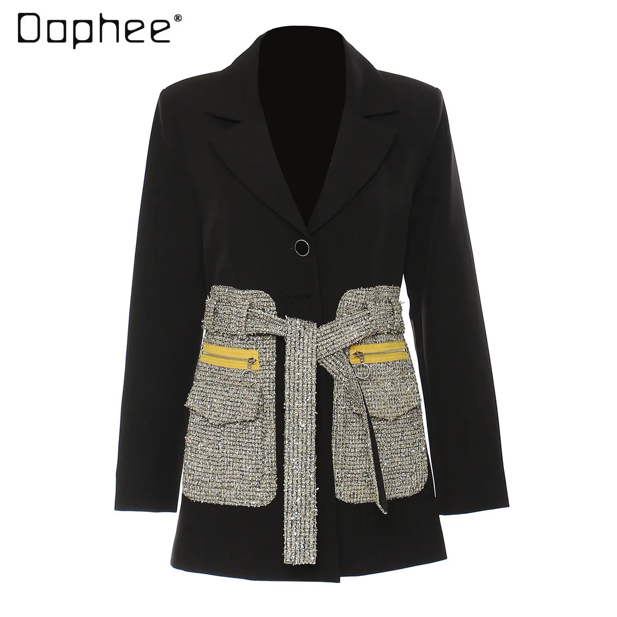 Autumn Winter Personalized Design Suit Coat for Women Fashion Special Material Mid-Length Suit Coat for Ladies Elegant Jacket
Autumn Winter Personalized Design Suit Coat for Women Fashion Special Material Mid-Length Suit Coat for Ladies Elegant Jacket