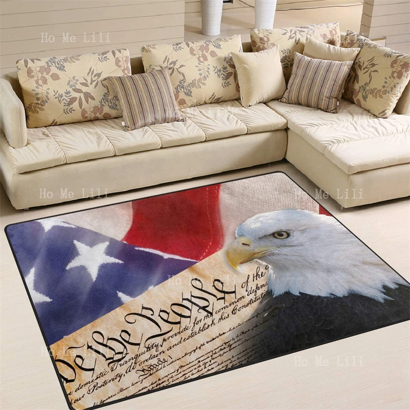 American Flag Patriotic Bald Eagle Flannel Floor Rugs Modern Carpet Non Slip Rectangle For Living Room Entryway Bedroom 
American Flag Patriotic Bald Eagle Flannel Floor Rugs Modern Carpet Non Slip Rectangle For Living Room Entryway Bedroom