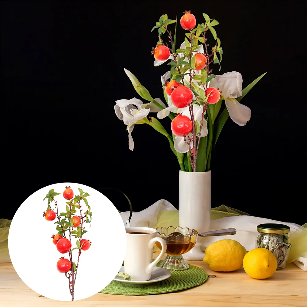 Pomegranate Branch Stems Decor Vase Flower Branches Artificial Table Thanksgiving Ornament Filling Stem Fake Floral Picks Egg
Pomegranate Branch Stems Decor Vase Flower Branches Artificial Table Thanksgiving Ornament Filling Stem Fake Floral Picks Egg