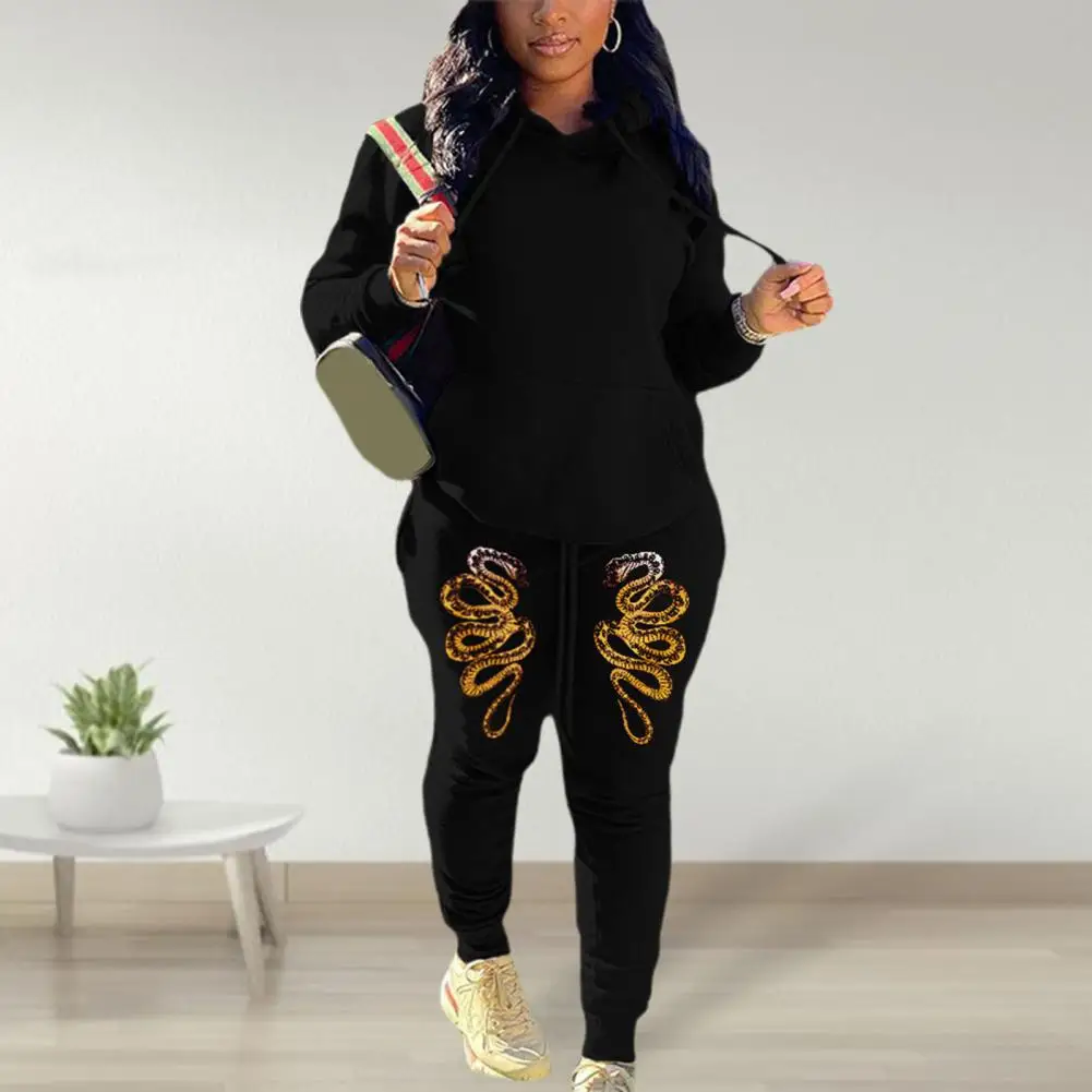 Cool Hoodie Pants Set Solid Color Pullover Individual Hoodie Pants Set Ankle-banded Autumn Hoodie Pants Set for Jogging
Cool Hoodie Pants Set Solid Color Pullover Individual Hoodie Pants Set Ankle-banded Autumn Hoodie Pants Set for Jogging