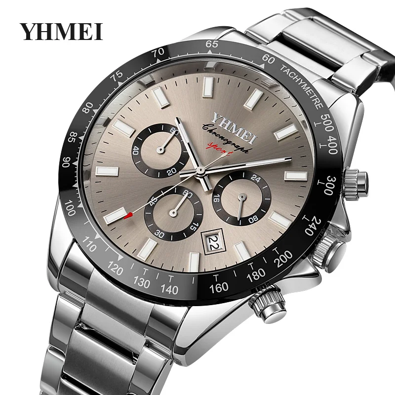 2022 New Casual Sport Chronograph Men's Watches Stainless Steel Band Wristwatch Big Dial Quartz Clock with Luminous Pointers
2022 New Casual Sport Chronograph Men's Watches Stainless Steel Band Wristwatch Big Dial Quartz Clock with Luminous Pointers