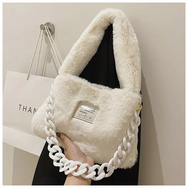Cute soft plush handbag ladies casual shopping bag luxury fluffy faux fur female handbag winter
Cute soft plush handbag ladies casual shopping bag luxury fluffy faux fur female handbag winter