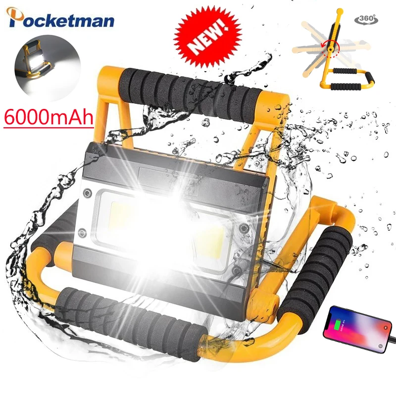 Portable Work Light Portable Spotlight Cob Work Lamp Rechargeable Flashlight Waterproof Camping Lamp Led Outdoor Searchlight 
Portable Work Light Portable Spotlight Cob Work Lamp Rechargeable Flashlight Waterproof Camping Lamp Led Outdoor Searchlight