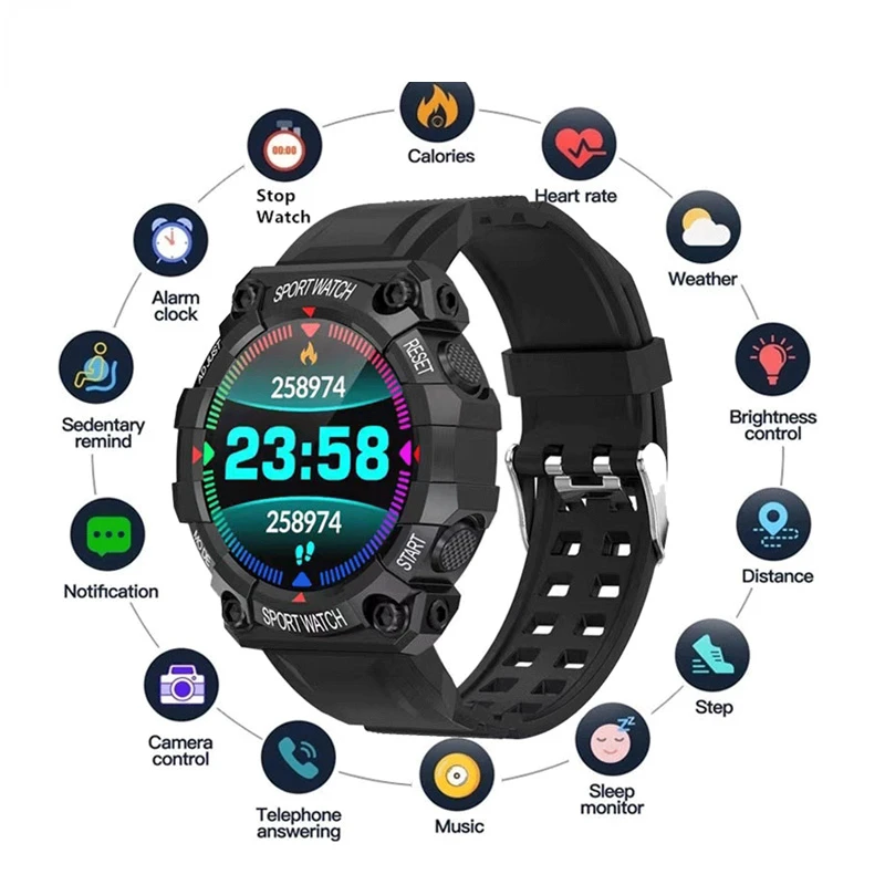 For IOS Android FD68 New Smart Watches Men Women Bluetooth Smartwatch Touch Smart Watch Fitness Bracelet Connected Sport Watches
For IOS Android FD68 New Smart Watches Men Women Bluetooth Smartwatch Touch Smart Watch Fitness Bracelet Connected Sport Watches